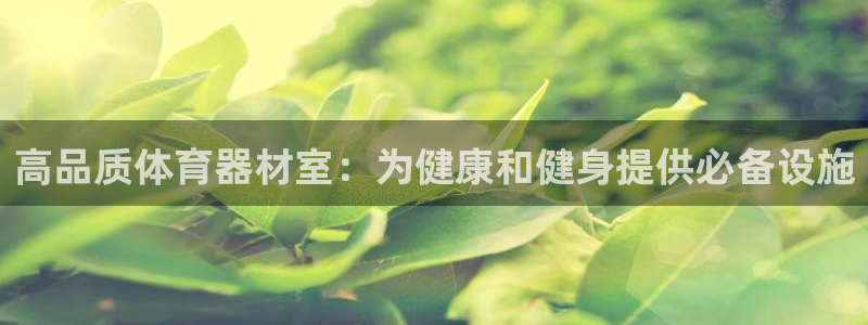耀世微光简谱：高品质体育器材室：为健康和健身提供必备