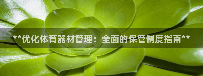 耀世平台注册链接怎么弄：**优化体育器材管理：全面的