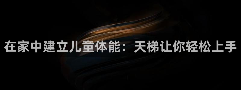 耀世平台荐 5o69I7：在家中建立儿童体能：天梯让