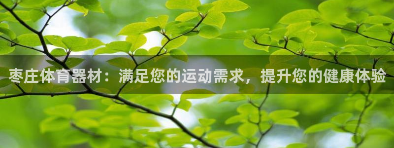 耀世娱乐中国：枣庄体育器材：满足您的运动需求，提升您