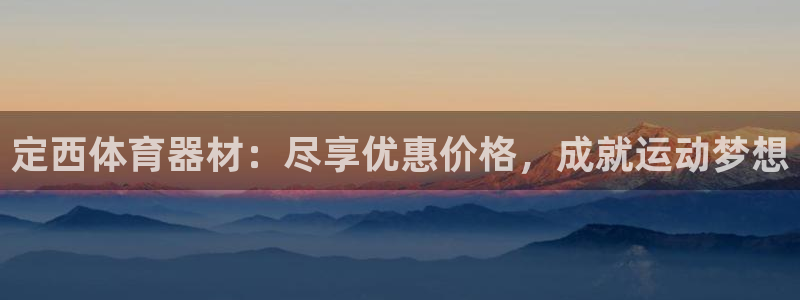 耀世娱乐返点：定西体育器材：尽享优惠价格，成就运动梦