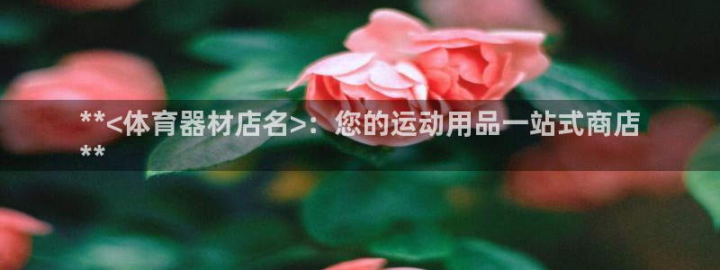 耀世平台注册开户要求：**<体育器材店名>：您的运动
