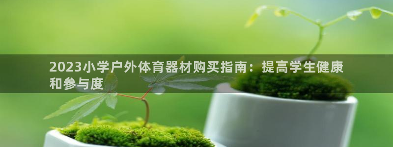 耀世官方网站：2023小学户外体育器材购买指南：提高