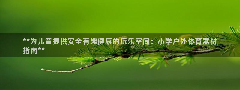 耀世娱乐合法吗：**为儿童提供安全有趣健康的玩乐空间