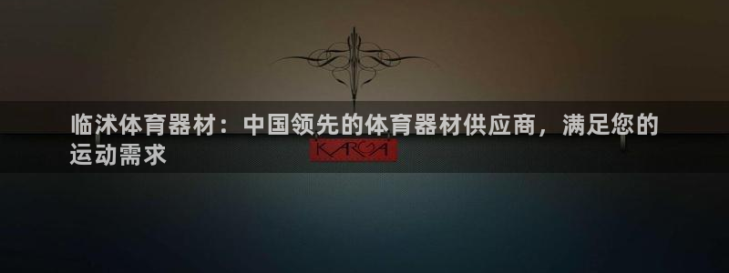 耀世娱乐在线登录官网入口下载：临沭体育器材：中国领先