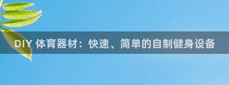 耀世挑战第三关怎么打：DIY 体育器材：快速、简单的