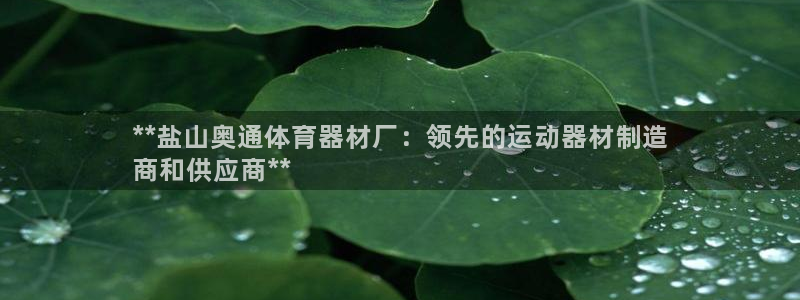 耀世盛典手游下载安装：**盐山奥通体育器材厂：领先的