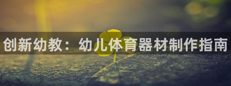 耀世平台主管代理：创新幼教：幼儿体育器材制作指南