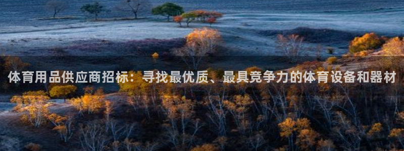 耀世娱乐登录地址在哪查：体育用品供应商招标：寻找最优